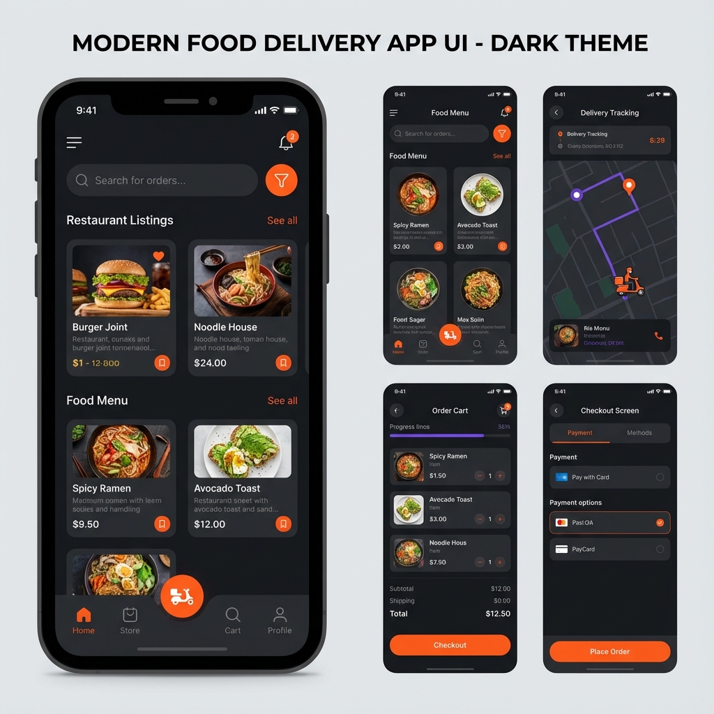 Food Delivery App - Mobile project by Endlix Solutions
